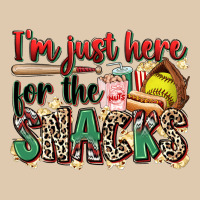 I'm Just Here For The Snacks Softball Heavyweight Sweatshirt | Teevron