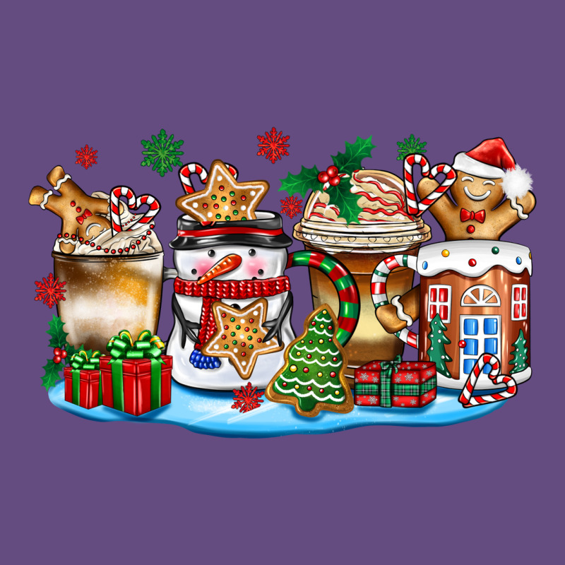 Christmas Cookie Coffee Cups Vintage Hoodie by Zillion Design Studio | Teevron