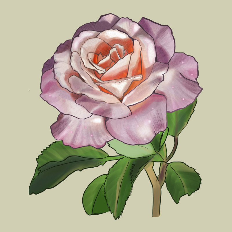 Belinda's Blush Rose Heavy Core Tee by LillyAllenDesigns | Teevron