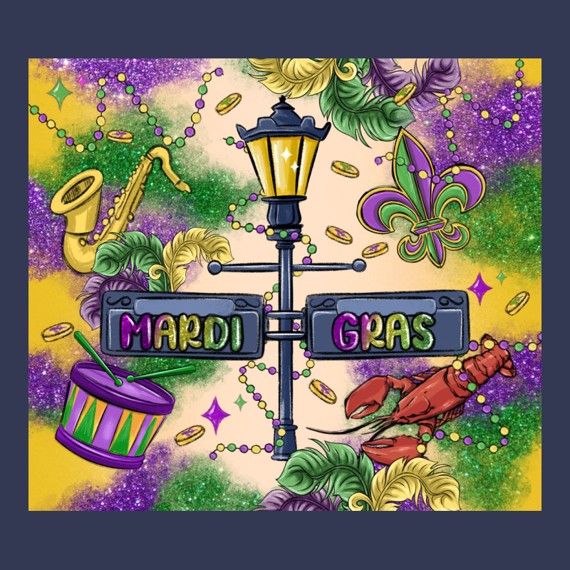 Mardi Gras Street Lights Heavyweight Hoodie by MaliasSmallBusiness | Teevron