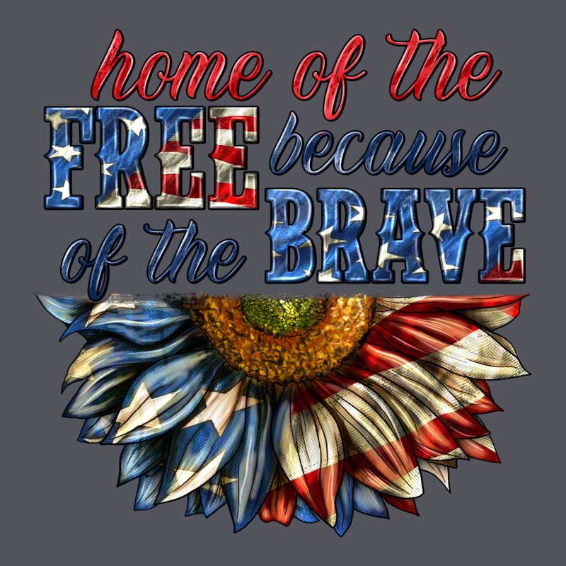 Home Of The Free Because Of The Brave Sunflower Bi Vintage Hoodie by texasbilliewilder | Teevron