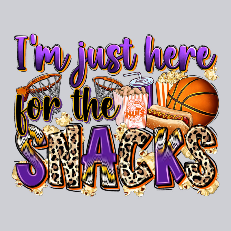 I'm Just Here For The Snacks Basketball Heavyweight Sweatshirt by Zillion Design Studio | Teevron