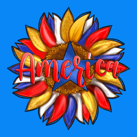 America With American Flag Colors And Sunflower With Star Zipper Hoodie | Teevron