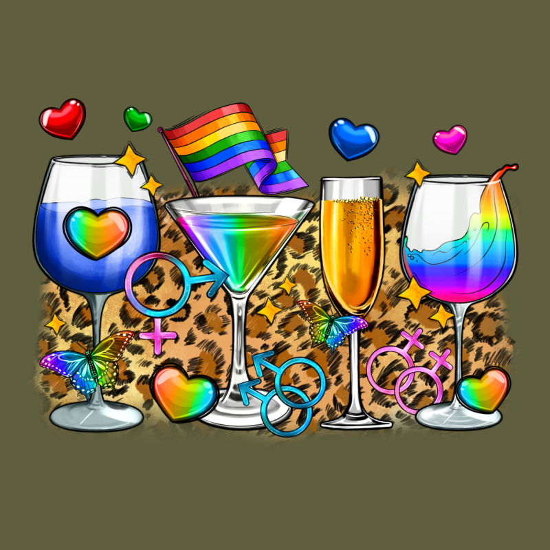 Pride Wine Cups Vintage Tee by Zillion Design Studio | Teevron