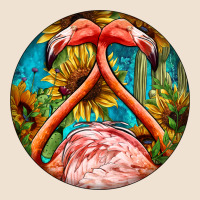 Flamingos With Western Background Urban Heavy Tee | Teevron
