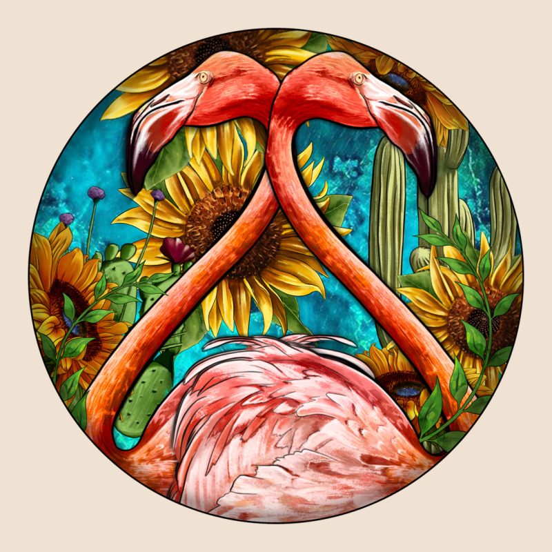 Flamingos With Western Background Urban Heavy Tee by BarkalooDesign | Teevron