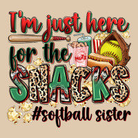 I'm Just Here For The Snacks #softball Sister Heavyweight Sweatshirt | Teevron
