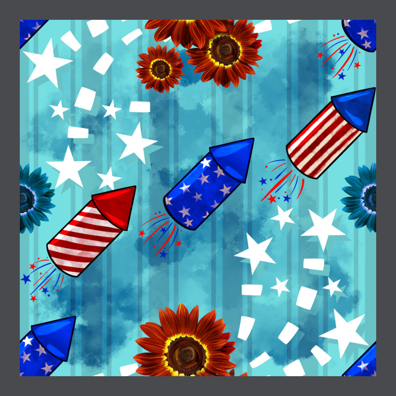 Patriotic Fireworks And Sunflower Zipper Hoodie by BundleAndBundleShop | Teevron