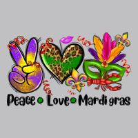 Peace Love  Mardi Gras Long Sleeve Tee | Teevron