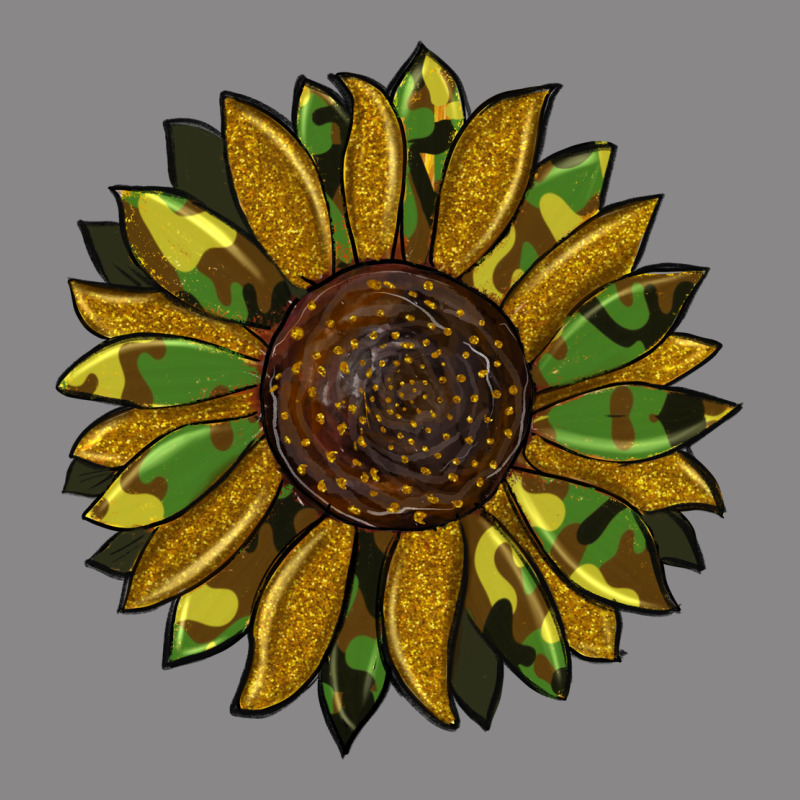 Camouflage Flitter Sunflowers Vintage Tee by RanaPortraitStore | Teevron