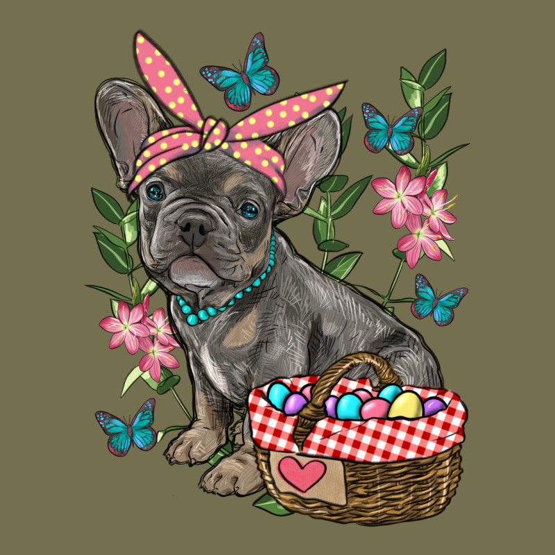 Easter French Bulldog Vintage Hoodie by RanaPortraitStore | Teevron