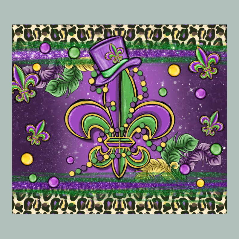 Mardi Gras Fleur De Lis Heavyweight Hoodie by MaliasSmallBusiness | Teevron