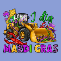 I Dig Mardi Gras Bulldozer Long Sleeve Tee | Teevron