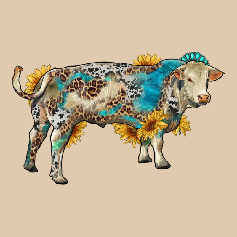 Charolais Bull With Sunflowers And Gemstone Western Patterns Heavyweight Sweatshirt by RanaPortraitStore | Teevron