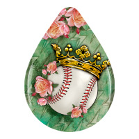 baseball and western roses teardrop  6 | Teevron