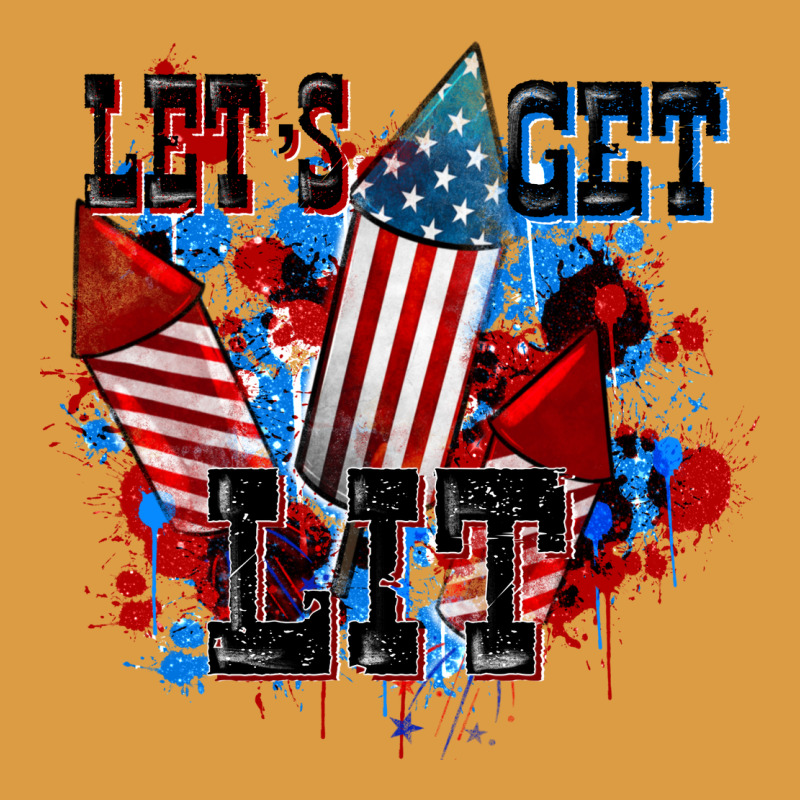 Let's Get Lit 4th Of July Urban Heavy Tee by CowGirlArtShop | Teevron