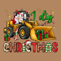 I Dig Christmas Bulldozer Santa Long Sleeve Tee | Teevron