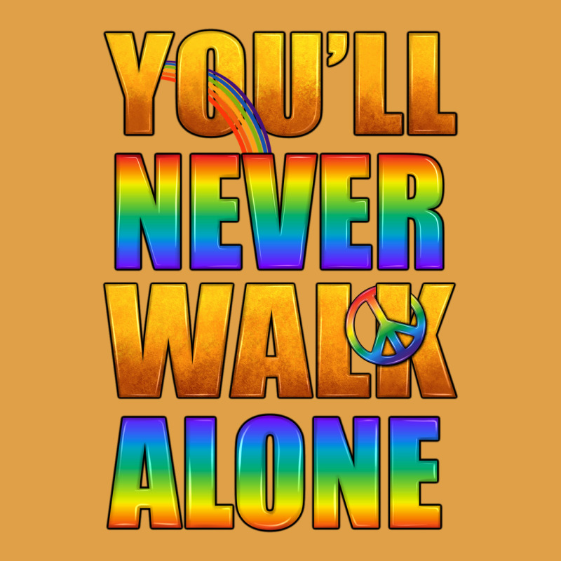 Lgbtq You'll Never Walk Alone With Peace Premium Hoodie by BundleAndBundleShop | Teevron