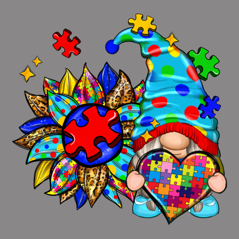 Autism Sunflower Gnome Vintage Tee by Zillion Design Studio | Teevron