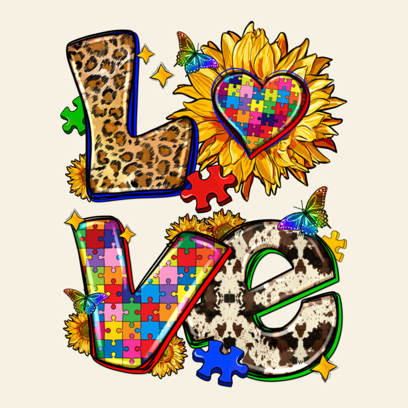 Autism Love Vintage Tee by Zillion Design Studio | Teevron