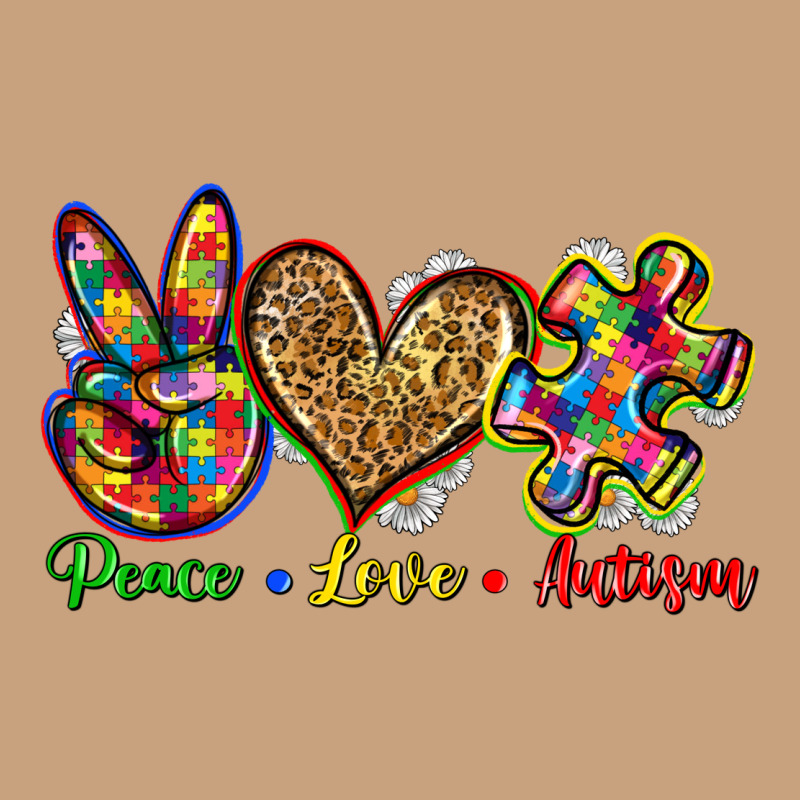 Peace Love Autism Vintage Tee by Zillion Design Studio | Teevron