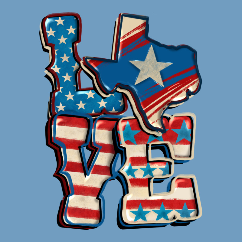 Love Texas  4th Of July Urban Heavy Tee by CowGirlArtShop | Teevron
