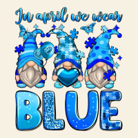 In April We Wear Blue Autism Gnomes Vintage Tee | Teevron