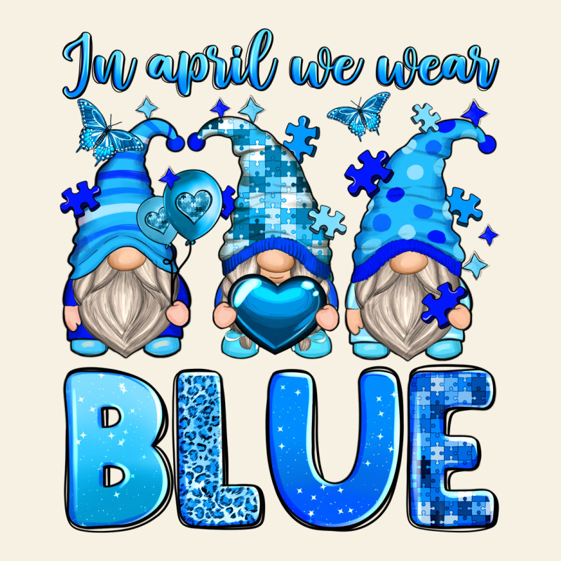 In April We Wear Blue Autism Gnomes Vintage Tee by Zillion Design Studio | Teevron