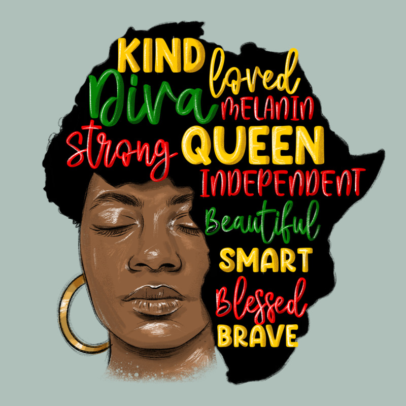 Black Woman Africa Silhouette Heavyweight Hoodie by MaliasSmallBusiness | Teevron