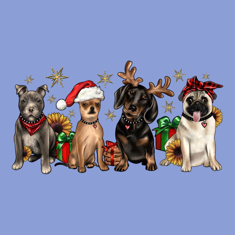 Christmas Chihuahua Pitbull Pug Dachshund Long Sleeve Tee by JahusDesignShop | Teevron