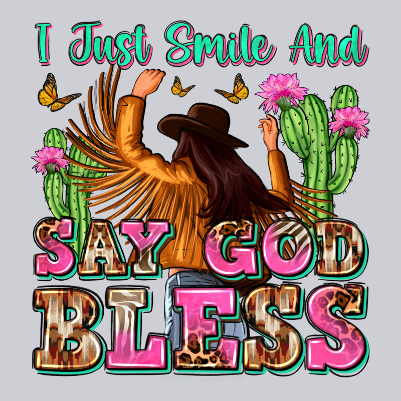 I Just Smile And Say God Bless Heavyweight Sweatshirt by Zillion Design Studio | Teevron