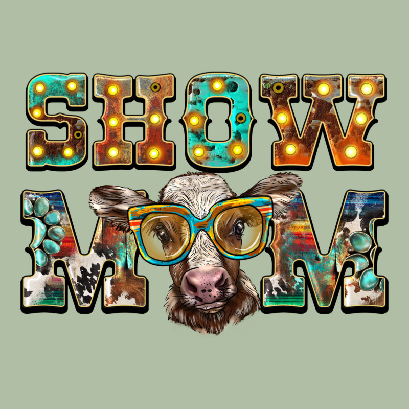 Show Mom Brown Calf Eye Glasses Urban Heavy Tee by BarkalooDesign | Teevron