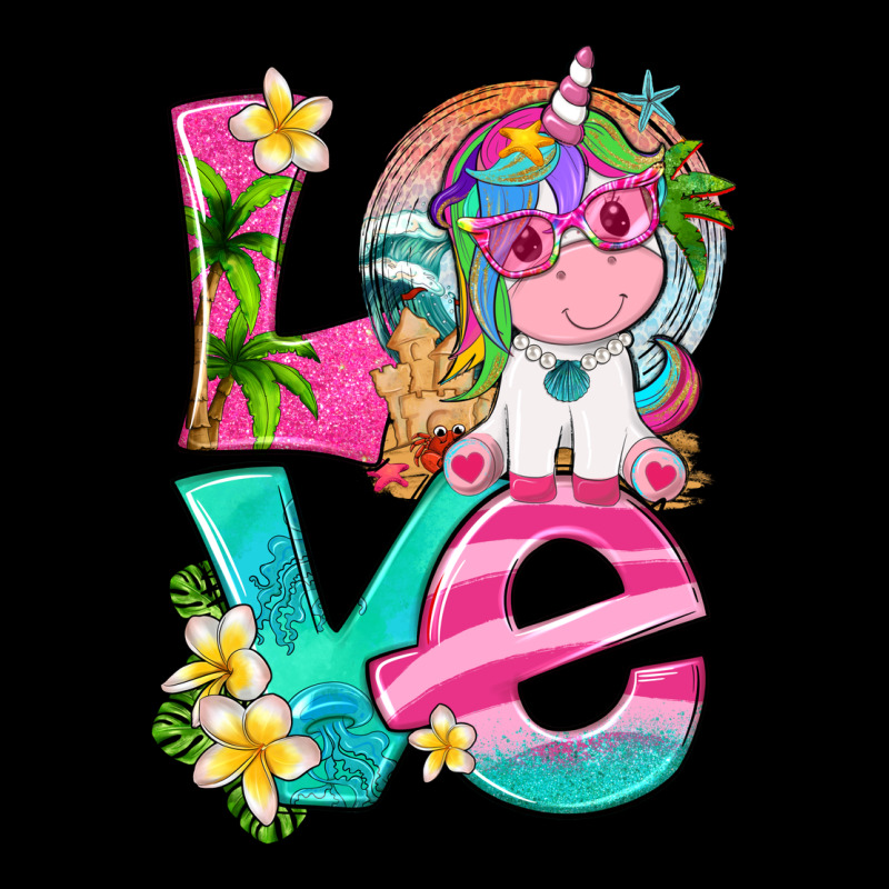 Love Summer Unicorn Heavyweight Sweatshirt by texasbilliewilder | Teevron