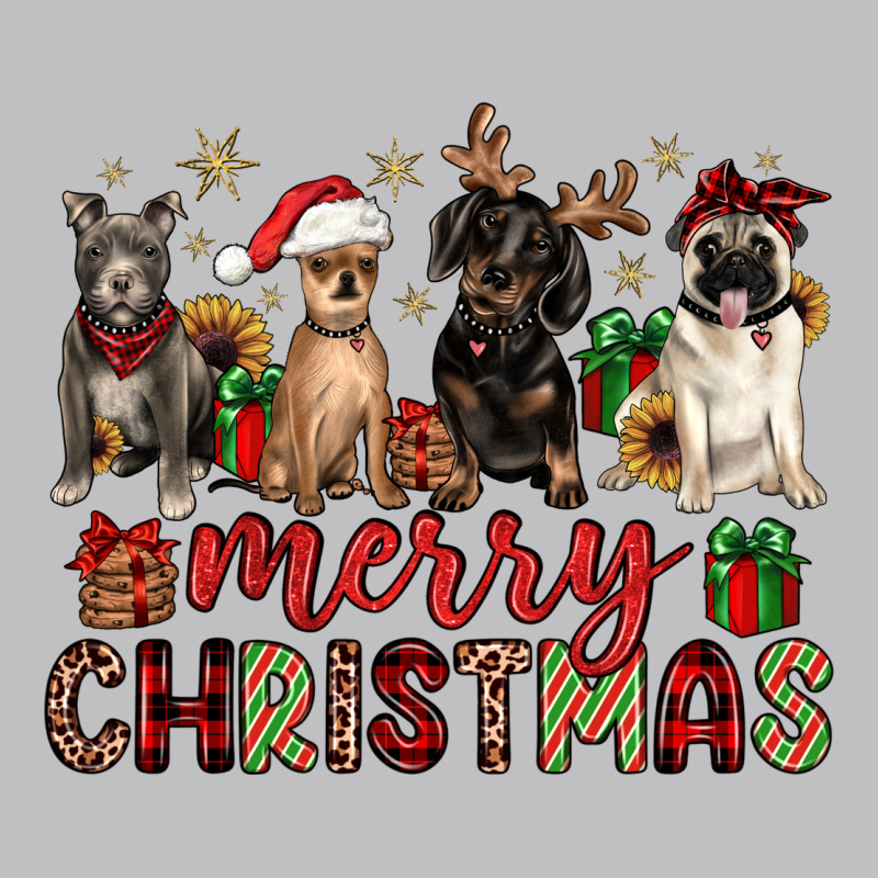 Merry Christmas Chihuahua Pitbull Pug Dachshund Long Sleeve Tee by JahusDesignShop | Teevron