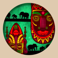 African Masks Round Earrings 3 Classic Tee | Teevron