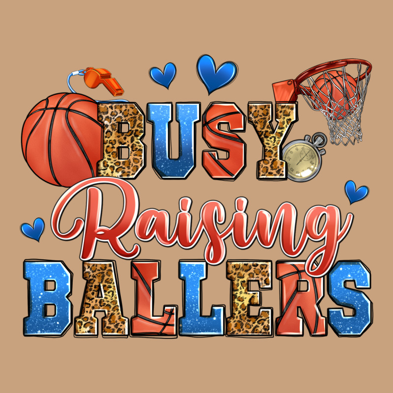 Busy Raising Ballers Basketball Vintage Tee by Zillion Design Studio | Teevron