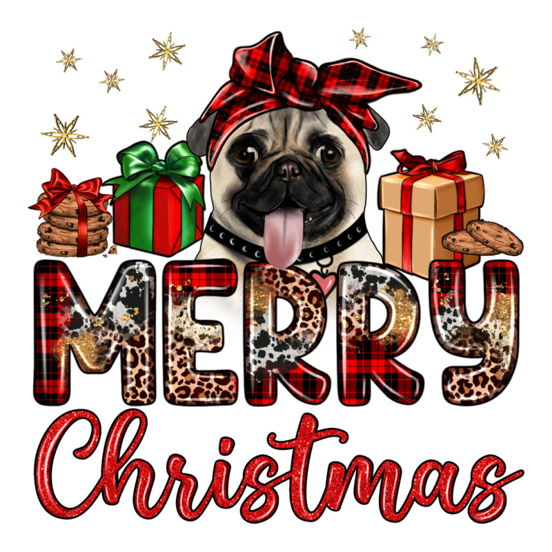 Merry Christmas Pug Long Sleeve Tee by JahusDesignShop | Teevron