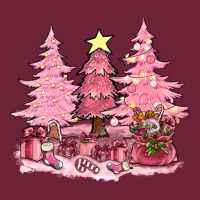 Pink Christmas Trees With Gift Box Bbs Long Sleeve Tee | Teevron