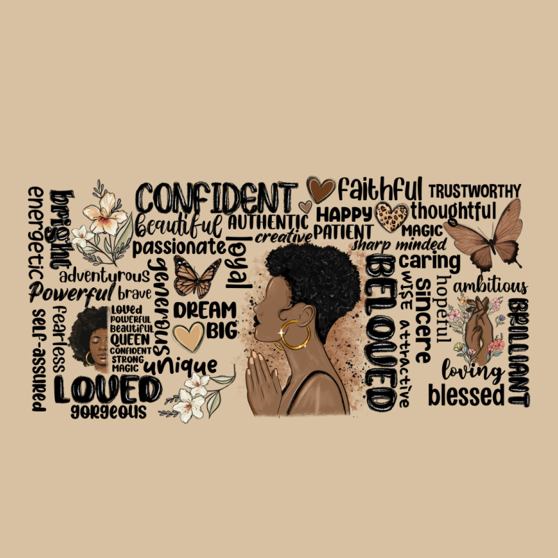 Black Woman Confident Heavyweight Hoodie by MaliasSmallBusiness | Teevron