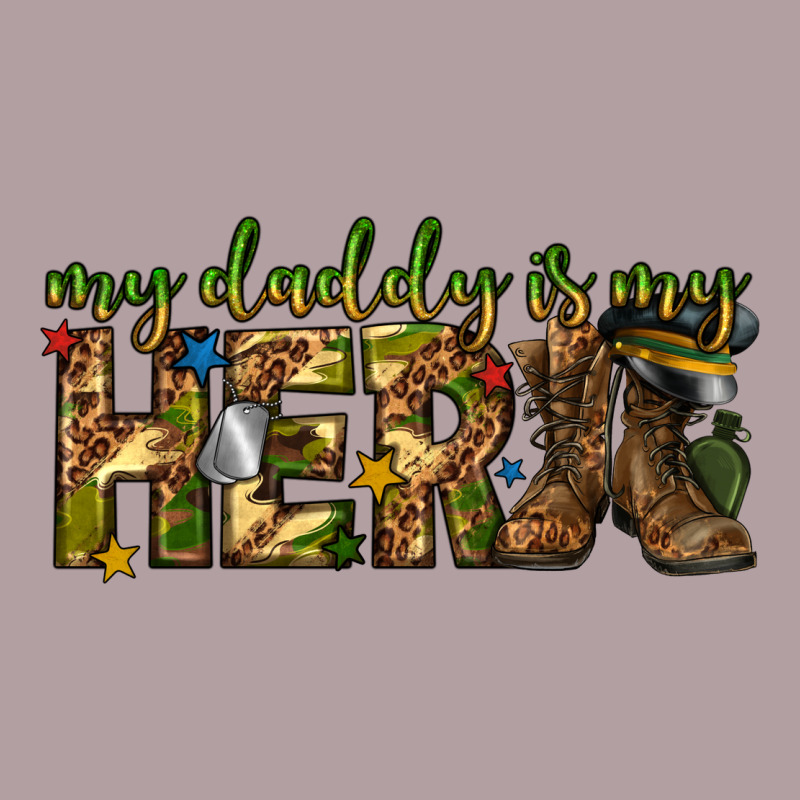 My Daddy Is My Hero Army Western Vintage Hoodie by texasbilliewilder | Teevron