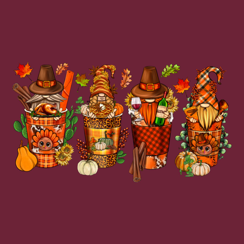 Thanksgiving Coffee Cups With Gnomes Bbs Long Sleeve Tee by BundleAndBundleShop | Teevron