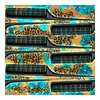 Hairdresser Parting Comb With Leopard And Glitter Seamless Pattern Bbs | Teevron