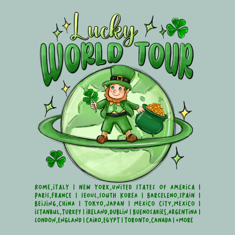 Lucky World Tour St. Patricks Day Premium Sweatshirt by MaliasSmallBusiness | Teevron