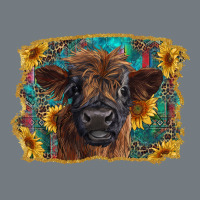 Highland Cow Calf With Western Background Heavyweight Sweatshirt | Teevron