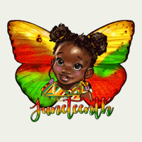 Juneteenth Butterfly Black Girl Urban Heavy Tee | Teevron