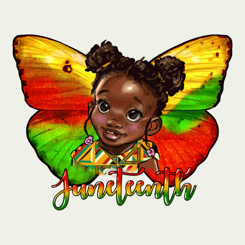 Juneteenth Butterfly Black Girl Urban Heavy Tee by HRA Design Shop | Teevron