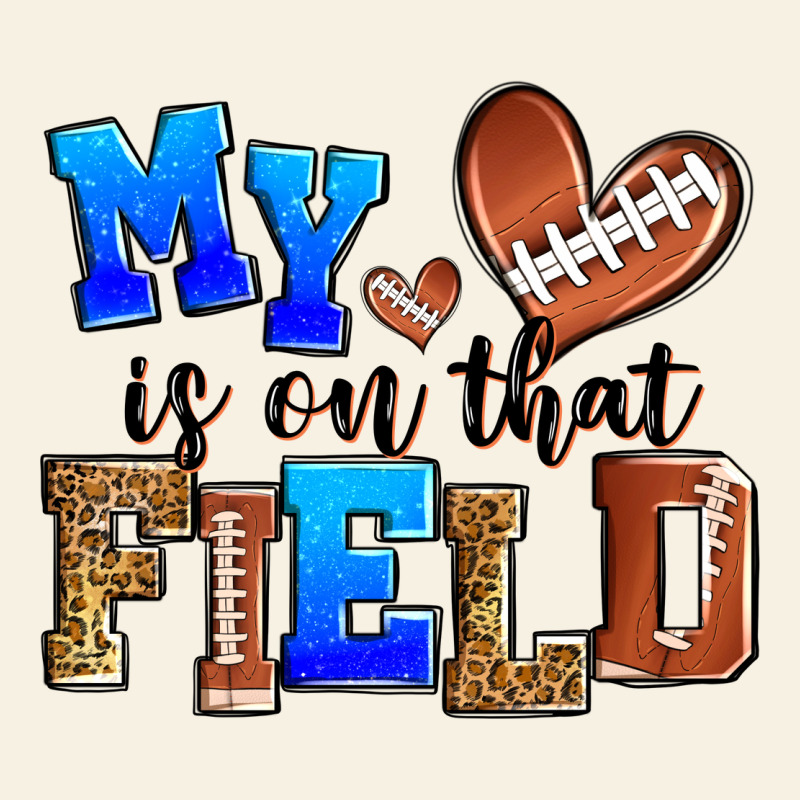 My Heart Is On That Field American Football Vintage Tee by Zillion Design Studio | Teevron