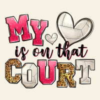 My Heart Is On That Court Volleyball Vintage Tee | Teevron