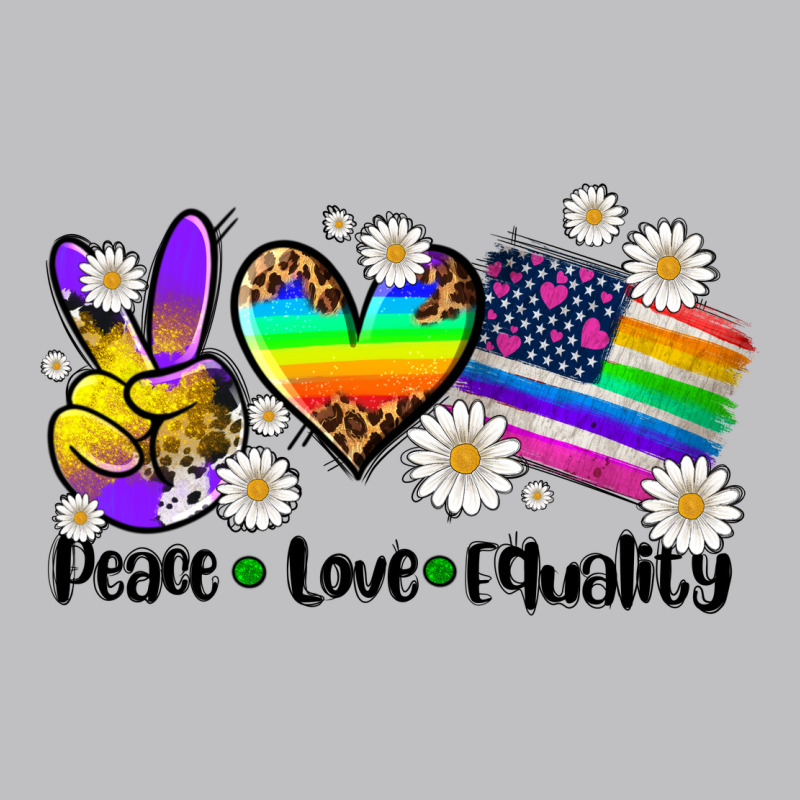 Peace Love  Equality Long Sleeve Tee by AdoDesignShop | Teevron