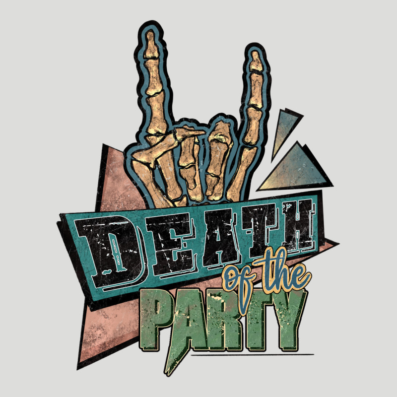 Death Of The Party White Zipper Hoodie by JahusDesignShop | Teevron